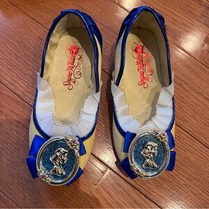 Disney Store Snow White Costume Dress Up Children's Shoes US 7/8 Yellow Blue